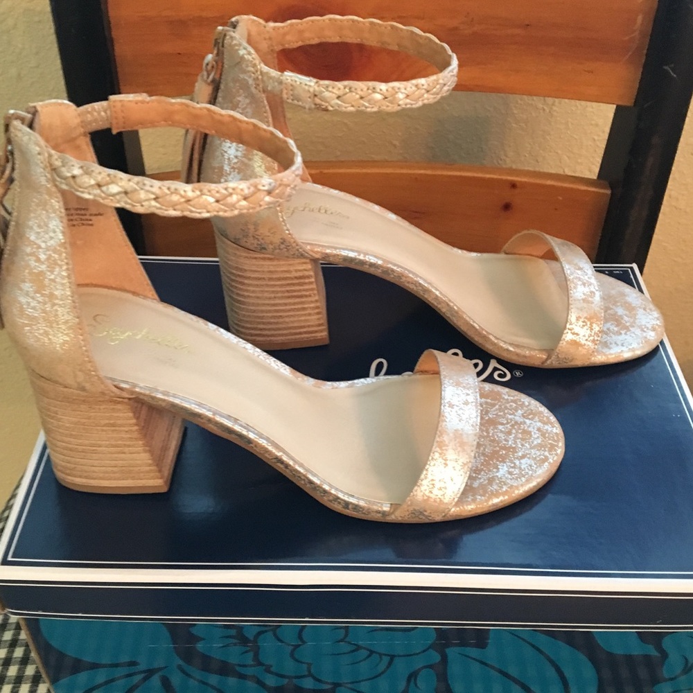 NEW ..Seychelles “Fury” Dress Sandals Pumps Sz 7.5